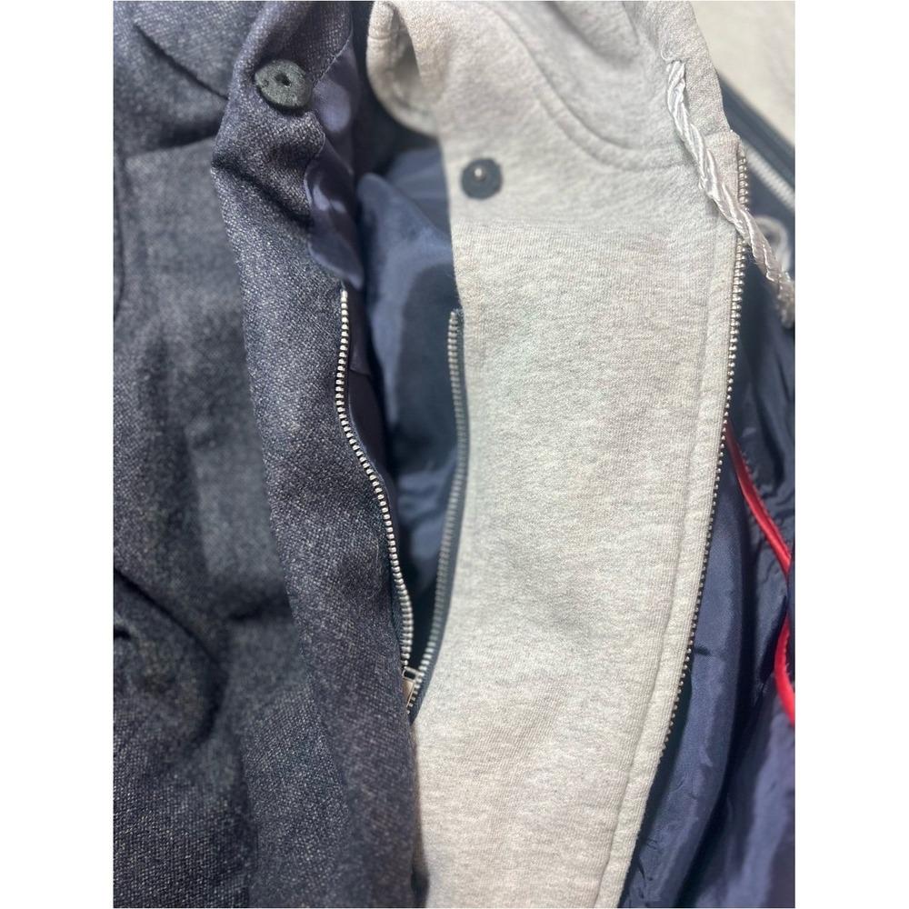 Veronica Beard Dickey Blazer Navy Jacket Gray Hoodie Insert Combo Size 3 Large - Picture 16 of 16